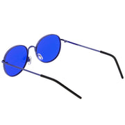 zeroUV Retro Fashion Round Color Tone Colors Flat Lens Sunglasses C437 Sunglasses White Smoke Gold Yellow,Pink Pink,Red Red,Blue Blue,Purple Blue,Purple Purple,Dark Purple Purple