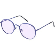 zeroUV Retro Fashion Round Color Tone Colors Flat Lens Sunglasses C437 Sunglasses White Smoke Gold Yellow,Pink Pink,Red Red,Blue Blue,Purple Blue,Purple Purple,Dark Purple Purple