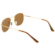 zeroUV Retro Modern Geometric Hexagon Frame Dapper Sunglasses C455 Sunglasses White Smoke Gold Green,Gold Brown,Silver Smoke,Black Green,Gold Smoke,Gold Smoke (2-pack)