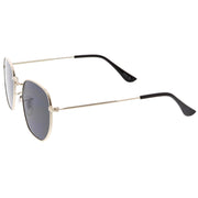zeroUV Retro Modern Geometric Hexagon Frame Dapper Sunglasses C455 Sunglasses White Smoke Gold Green,Gold Brown,Silver Smoke,Black Green,Gold Smoke,Gold Smoke (2-pack)
