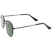 zeroUV Retro Modern Geometric Hexagon Frame Dapper Sunglasses C455 Sunglasses White Smoke Gold Green,Gold Brown,Silver Smoke,Black Green,Gold Smoke,Gold Smoke (2-pack)