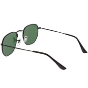 zeroUV Retro Modern Geometric Hexagon Frame Dapper Sunglasses C455 Sunglasses White Smoke Gold Green,Gold Brown,Silver Smoke,Black Green,Gold Smoke,Gold Smoke (2-pack)