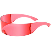 zeroUV Futuristic Retro Mirror Wrap Around Shield Sunglasses 8762 Sunglasses White Smoke Smoke Sun Mirror,Smoke Silver Mirror,Smoke Ice Mirror,Clear Red Smoke,Clear Blue Smoke,Black Smoke,Midnight,Sun,Pink,Blue,Silver Mirror,Clear Blue Rainbow,Clear Holo,Light Red,Light Purple