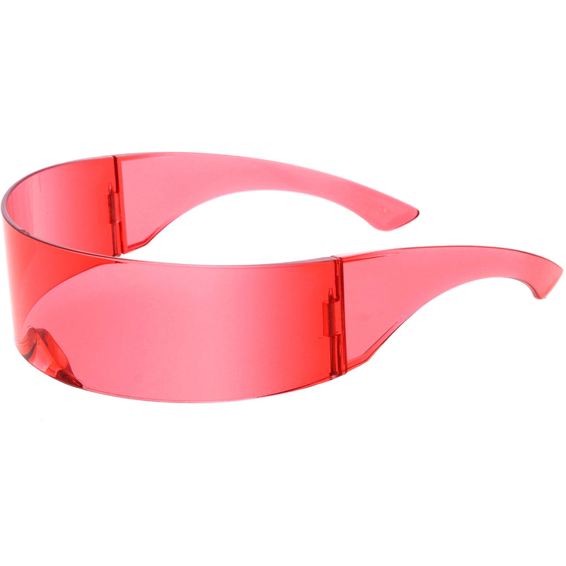 zeroUV Futuristic Retro Mirror Wrap Around Shield Sunglasses 8762 Sunglasses White Smoke Smoke Sun Mirror,Smoke Silver Mirror,Smoke Ice Mirror,Clear Red Smoke,Clear Blue Smoke,Black Smoke,Midnight,Sun,Pink,Blue,Silver Mirror,Clear Blue Rainbow,Clear Holo,Light Red,Light Purple