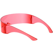 zeroUV Futuristic Retro Mirror Wrap Around Shield Sunglasses 8762 Sunglasses White Smoke Smoke Sun Mirror,Smoke Silver Mirror,Smoke Ice Mirror,Clear Red Smoke,Clear Blue Smoke,Black Smoke,Midnight,Sun,Pink,Blue,Silver Mirror,Clear Blue Rainbow,Clear Holo,Light Red,Light Purple