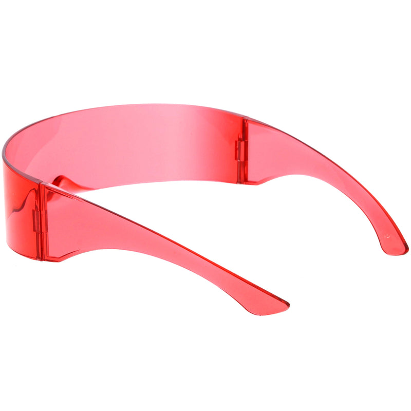 zeroUV Futuristic Retro Mirror Wrap Around Shield Sunglasses 8762 Sunglasses White Smoke Smoke Sun Mirror,Smoke Silver Mirror,Smoke Ice Mirror,Clear Red Smoke,Clear Blue Smoke,Black Smoke,Midnight,Sun,Pink,Blue,Silver Mirror,Clear Blue Rainbow,Clear Holo,Light Red,Light Purple