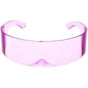 zeroUV Futuristic Retro Mirror Wrap Around Shield Sunglasses 8762 Sunglasses Lavender Blush Light Purple