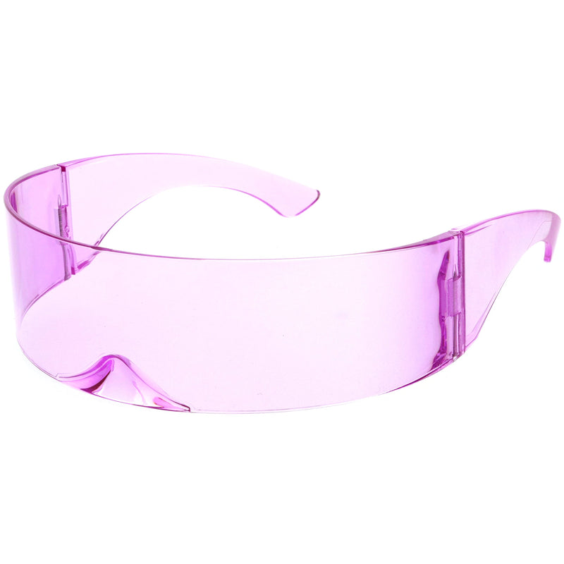 zeroUV Futuristic Retro Mirror Wrap Around Shield Sunglasses 8762 Sunglasses White Smoke Smoke Sun Mirror,Smoke Silver Mirror,Smoke Ice Mirror,Clear Red Smoke,Clear Blue Smoke,Black Smoke,Midnight,Sun,Pink,Blue,Silver Mirror,Clear Blue Rainbow,Clear Holo,Light Red,Light Purple