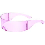 zeroUV Futuristic Retro Mirror Wrap Around Shield Sunglasses 8762 Sunglasses White Smoke Smoke Sun Mirror,Smoke Silver Mirror,Smoke Ice Mirror,Clear Red Smoke,Clear Blue Smoke,Black Smoke,Midnight,Sun,Pink,Blue,Silver Mirror,Clear Blue Rainbow,Clear Holo,Light Red,Light Purple