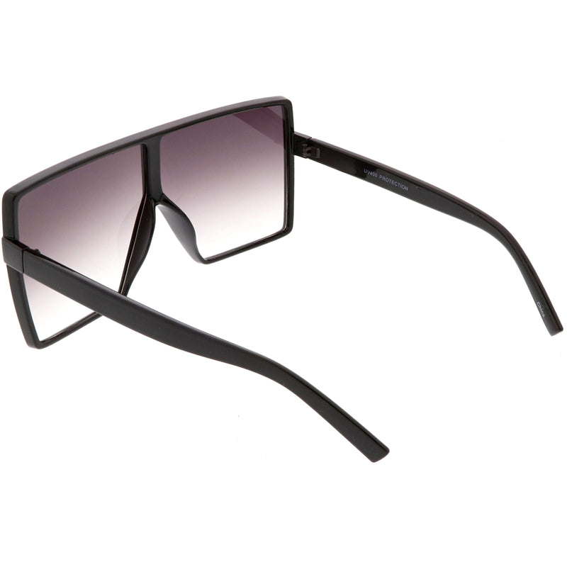 zeroUV Oversize Retro Modern Futuristic Square Aviator Sunglasses C475 Sunglasses White Smoke Black Lavender,Black Clear Smoke,Matte Black Smoke,Tortoise Brown,Shiny Black Smoke,Black Tortoise Lavender