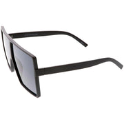 zeroUV Oversize Retro Modern Futuristic Square Aviator Sunglasses C475 Sunglasses White Smoke Black Lavender,Black Clear Smoke,Matte Black Smoke,Tortoise Brown,Shiny Black Smoke,Black Tortoise Lavender