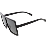 zeroUV Oversize Retro Modern Futuristic Square Aviator Sunglasses C475 Sunglasses White Smoke Black Lavender,Black Clear Smoke,Matte Black Smoke,Tortoise Brown,Shiny Black Smoke,Black Tortoise Lavender