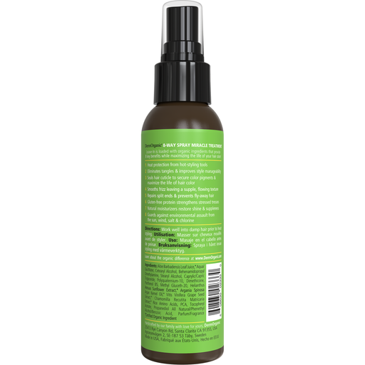 DermOrganic Official Shop 8-Way Thermal Spray Conditioners Yellow Green 8 fl oz (236ml)