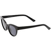 zeroUV Women's Retro Horned Rim Cat Eye Narrow Flat Lens Sunglasses C514 Sunglasses White Smoke Shiny Black Lavender,Matte Black Smoke,Shiny Red Smoke,Shiny White Smoke,Matte Smoke Smoke