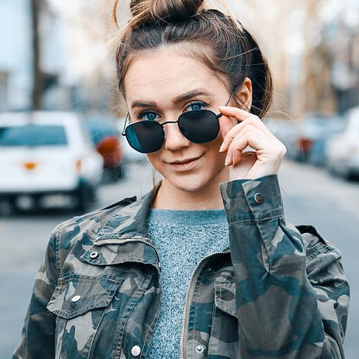 zeroUV Retro Dapper Indie Modern Flat Geometric Lens Sunglasses C518 Sunglasses Gray Black Smoke,Gold Brown,Silver Smoke,Gold Green