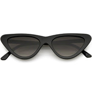 zeroUV Small Retro Slim Flat Lens Cat Eye Sunglasses - C520 Sunglasses Dark Slate Gray Black / Lavender Gradient