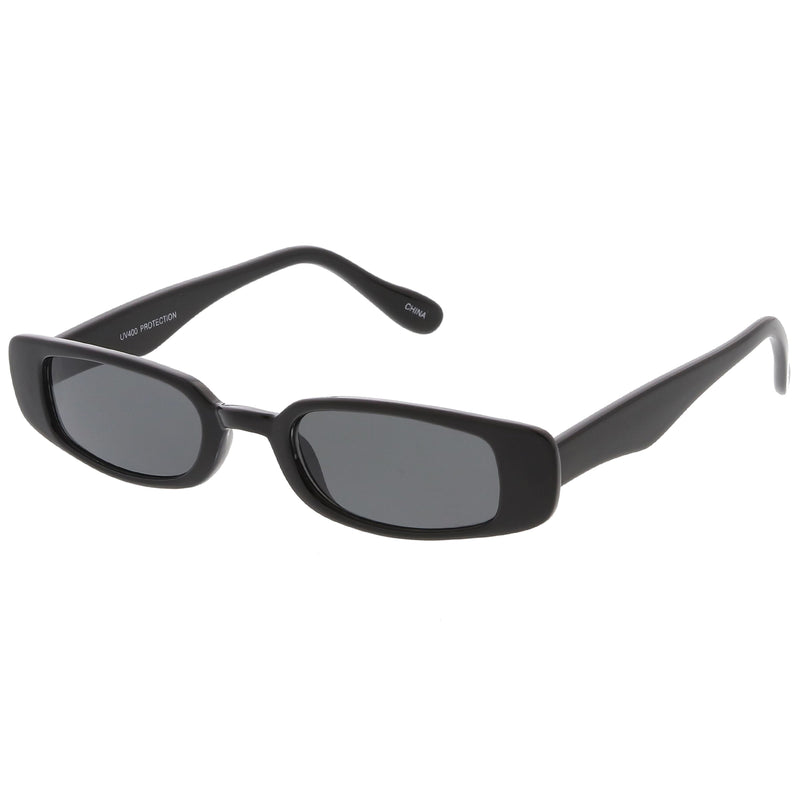 zeroUV Retro 1990's Thin Rectangle Fashion Sunglasses C547 Sunglasses