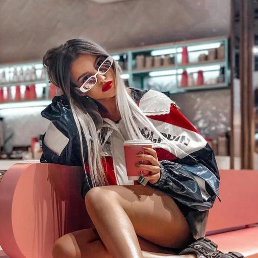 zeroUV Retro 1990's Thin Rectangular Mirrored Lens Sunglasses C548 Sunglasses Slate Gray Black Silver Mirror,Black Blue Mirror,White Magenta Mirror,Black Pink Mirror,Black Yellow Mirror