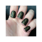 UberChic Beauty Art Deco Glam Stamping Plate Gray