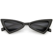 zeroUV Women's Fashion Retro Triangle Cat Eye Sunglasses C570 Sunglasses White Smoke Black Smoke,Matte Black Green,Red Smoke,White Smoke,Tortoise Brown,Pink Smoke