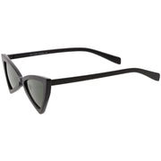 zeroUV Women's Fashion Retro Triangle Cat Eye Sunglasses C570 Sunglasses White Smoke Black Smoke,Matte Black Green,Red Smoke,White Smoke,Tortoise Brown,Pink Smoke