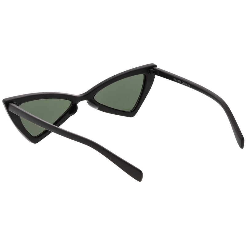 zeroUV Women's Fashion Retro Triangle Cat Eye Sunglasses C570 Sunglasses White Smoke Black Smoke,Matte Black Green,Red Smoke,White Smoke,Tortoise Brown,Pink Smoke