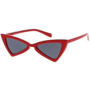 zeroUV Women's Fashion Retro Triangle Cat Eye Sunglasses C570 Sunglasses White Smoke Black Smoke,Matte Black Green,Red Smoke,White Smoke,Tortoise Brown,Pink Smoke