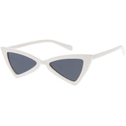 zeroUV Women's Fashion Retro Triangle Cat Eye Sunglasses C570 Sunglasses White Smoke Black Smoke,Matte Black Green,Red Smoke,White Smoke,Tortoise Brown,Pink Smoke