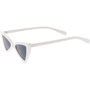 zeroUV Women's Fashion Retro Triangle Cat Eye Sunglasses C570 Sunglasses White Smoke Black Smoke,Matte Black Green,Red Smoke,White Smoke,Tortoise Brown,Pink Smoke