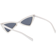 zeroUV Women's Fashion Retro Triangle Cat Eye Sunglasses C570 Sunglasses White Smoke Black Smoke,Matte Black Green,Red Smoke,White Smoke,Tortoise Brown,Pink Smoke