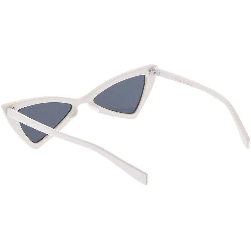 zeroUV Women's Fashion Retro Triangle Cat Eye Sunglasses C570 Sunglasses White Smoke Black Smoke,Matte Black Green,Red Smoke,White Smoke,Tortoise Brown,Pink Smoke
