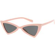 zeroUV Women's Fashion Retro Triangle Cat Eye Sunglasses C570 Sunglasses White Smoke Black Smoke,Matte Black Green,Red Smoke,White Smoke,Tortoise Brown,Pink Smoke