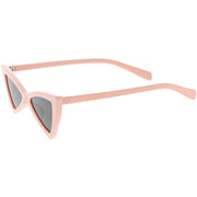 zeroUV Women's Fashion Retro Triangle Cat Eye Sunglasses C570 Sunglasses White Smoke Black Smoke,Matte Black Green,Red Smoke,White Smoke,Tortoise Brown,Pink Smoke