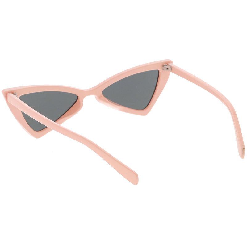 zeroUV Women's Fashion Retro Triangle Cat Eye Sunglasses C570 Sunglasses White Smoke Black Smoke,Matte Black Green,Red Smoke,White Smoke,Tortoise Brown,Pink Smoke