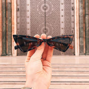 zeroUV Women's Fashion Retro Triangle Cat Eye Sunglasses C570 Sunglasses Wheat Black Smoke,Matte Black Green,Red Smoke,White Smoke,Tortoise Brown,Pink Smoke