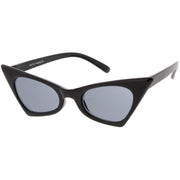 zeroUV Women's Retro High Pointed Cat Eye Sunglasses C583 Sunglasses White Smoke Red Smoke,Black Smoke,Matte Black Green,White Smoke,Blue / Smoke,Purple / Smoke