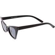 zeroUV Women's Retro High Pointed Cat Eye Sunglasses C583 Sunglasses White Smoke Red Smoke,Black Smoke,Matte Black Green,White Smoke,Blue / Smoke,Purple / Smoke