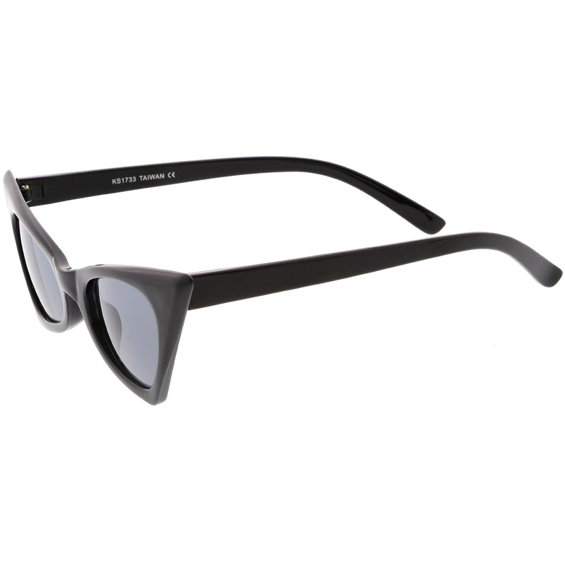 zeroUV Women's Retro High Pointed Cat Eye Sunglasses C583 Sunglasses White Smoke Red Smoke,Black Smoke,Matte Black Green,White Smoke,Blue / Smoke,Purple / Smoke