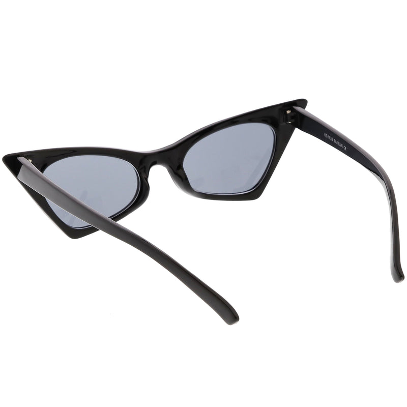 zeroUV Women's Retro High Pointed Cat Eye Sunglasses C583 Sunglasses White Smoke Red Smoke,Black Smoke,Matte Black Green,White Smoke,Blue / Smoke,Purple / Smoke
