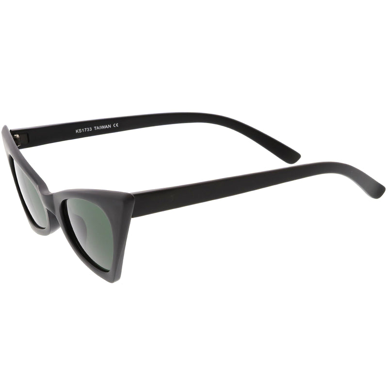 zeroUV Women's Retro High Pointed Cat Eye Sunglasses C583 Sunglasses White Smoke Red Smoke,Black Smoke,Matte Black Green,White Smoke,Blue / Smoke,Purple / Smoke