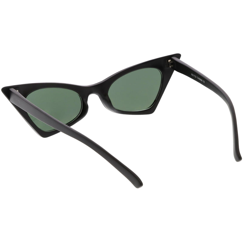zeroUV Women's Retro High Pointed Cat Eye Sunglasses C583 Sunglasses White Smoke Red Smoke,Black Smoke,Matte Black Green,White Smoke,Blue / Smoke,Purple / Smoke
