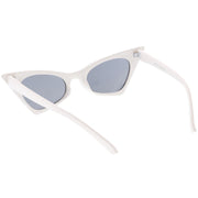 zeroUV Women's Retro High Pointed Cat Eye Sunglasses C583 Sunglasses White Smoke Red Smoke,Black Smoke,Matte Black Green,White Smoke,Blue / Smoke,Purple / Smoke