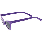 zeroUV Women's Retro High Pointed Cat Eye Sunglasses C583 Sunglasses White Smoke Red Smoke,Black Smoke,Matte Black Green,White Smoke,Blue / Smoke,Purple / Smoke