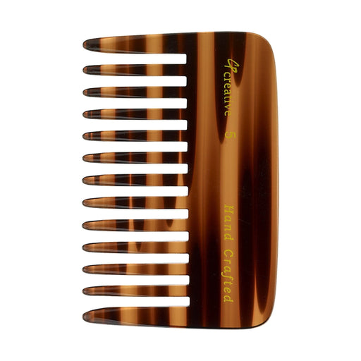 Creative Pro Hair Tools Creative C5 Wide Tooth 4 Inch Tortoise Hair Comb Hair Comb Black