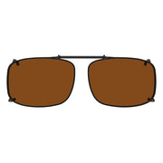 eyekeeper.com Clip on Sunglasses Over Readers Polarized Clips C60 (57mmX39mm) Sunglasses Saddle Brown Brown