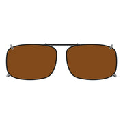 eyekeeper.com Clip on Sunglasses Over Readers Polarized Clips C60 (57mmX39mm) Sunglasses Saddle Brown Brown,G15,Grey