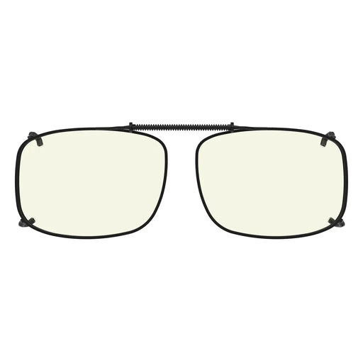 eyekeeper.com Wide Lens Clip on Blue Light Filter Glasses C60 (57MMx39MM) Eyeglasses Seashell Clear