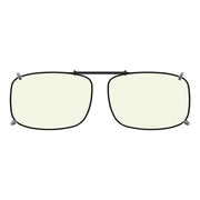 eyekeeper.com Wide Lens Clip on Blue Light Filter Glasses C60 (57MMx39MM) Eyeglasses Seashell Clear