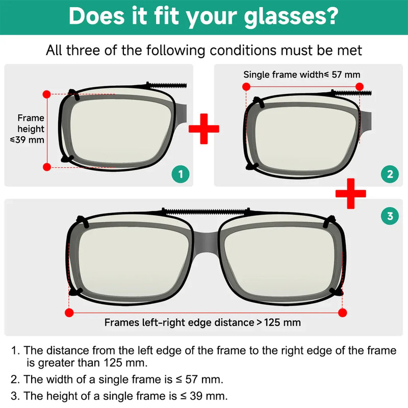 eyekeeper.com 3 Pack Wide Clip on Blue Light Filter Glasses C60 (57MMx39MM) Eyeglasses White Smoke Clear-3pcs
