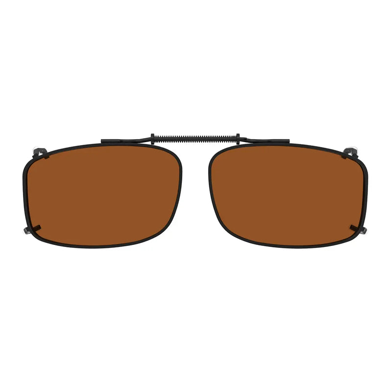 eyekeeper.com Polarized Lens Clip on Sunglasses C61 (56MMx34MM) Sunglasses Sienna Brown,G15,Grey